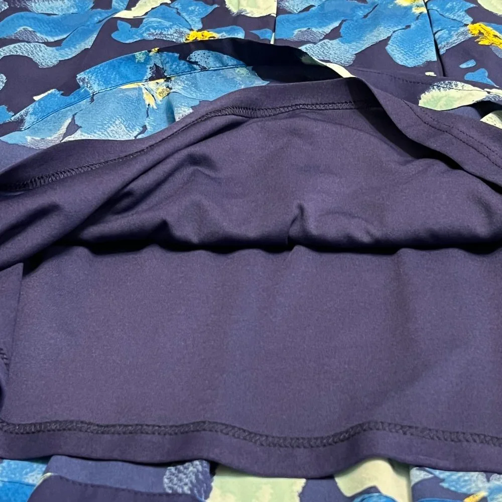 Charming Charlie Women's Dress Floral Sleeveless Pleat Shirt Size L Knee Length - Picture 9 of 9
